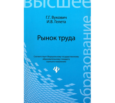 Рынок труда. Учебное пособие
