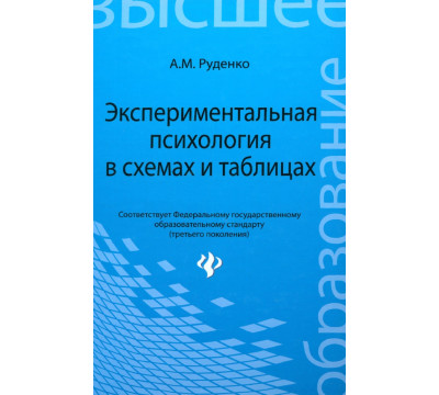 Экспериментальная психология в схемах и таблицах. Учебное пособие