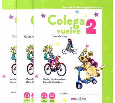 Colega vuelve 2 (A1.2). Pack alumno. Libro, Ejercicios, Carpeta de l?minas